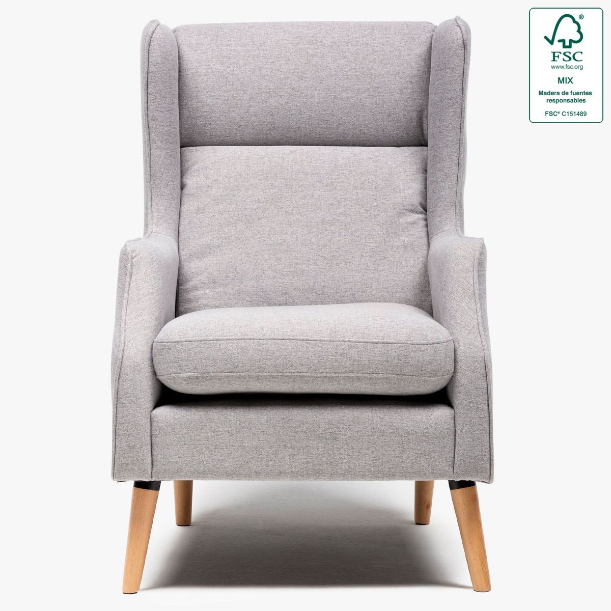 MICA - Poltrona Moderna Tela Dover 104 x 92 x 68 cm Mica - Mueble - 0% Interés a 3, 6 o 12 Cuotas Pagando con tu CMR Banco Falabella