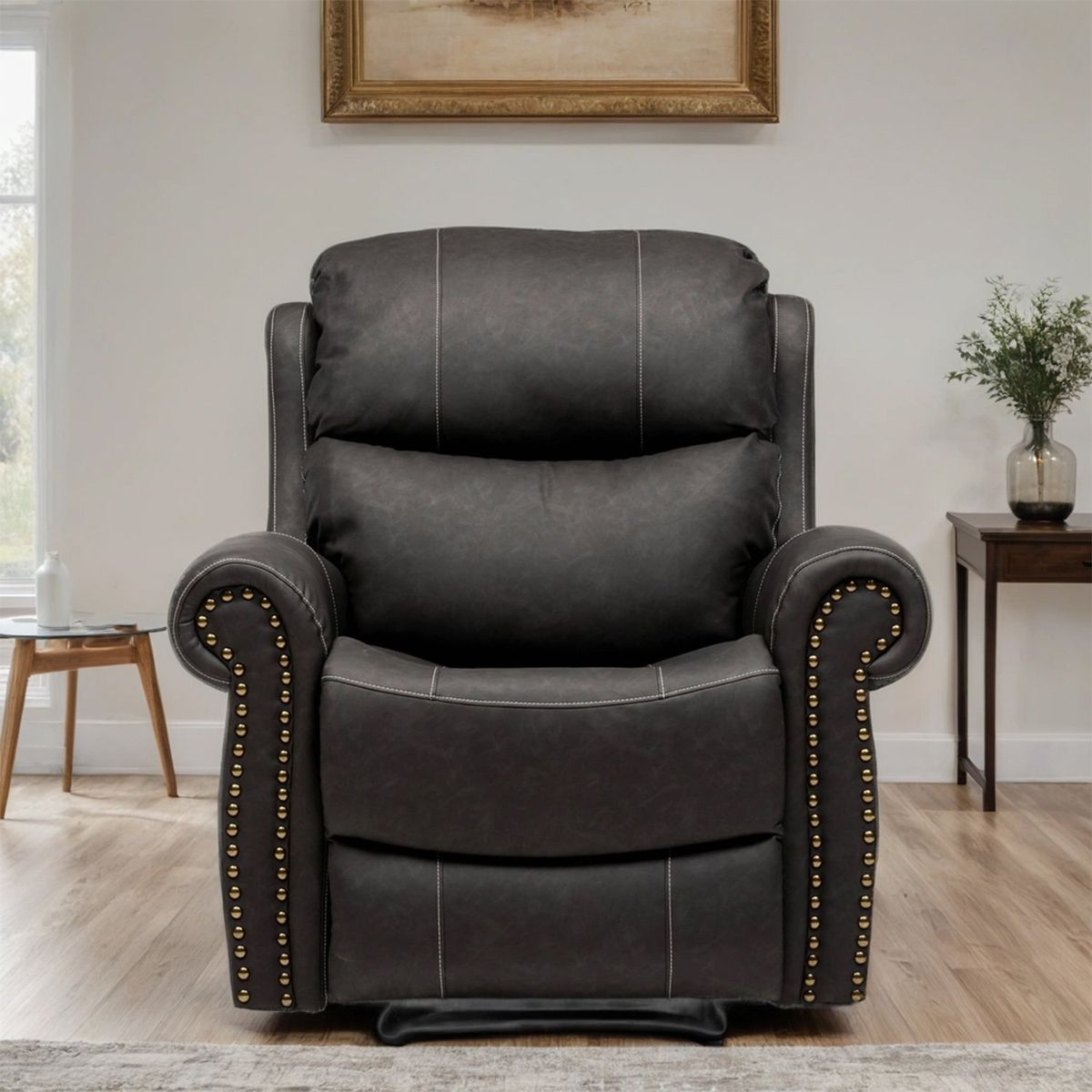 ROBERTA - Silla Reclinable en Cuerina, Mecánica. 82 X 97 X 94 cm - Mueble Roberta Allen Antonie