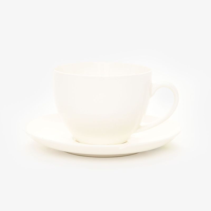 BASEMENT HOME - Taza con Plato Essent Rojo