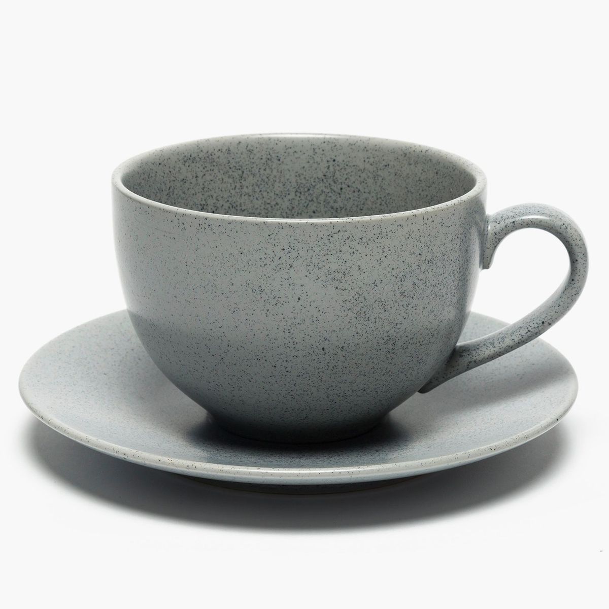 BASEMENT HOME - Taza de Café + Plato Gres Grafito