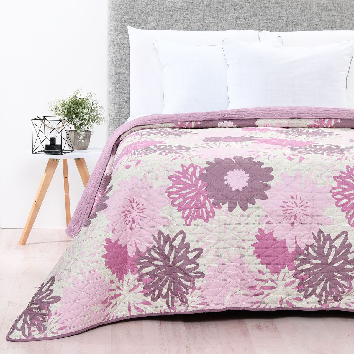 AMBIENTA - Cubrelecho Estampado de Poliéster 70 GSM Taki Ambienta