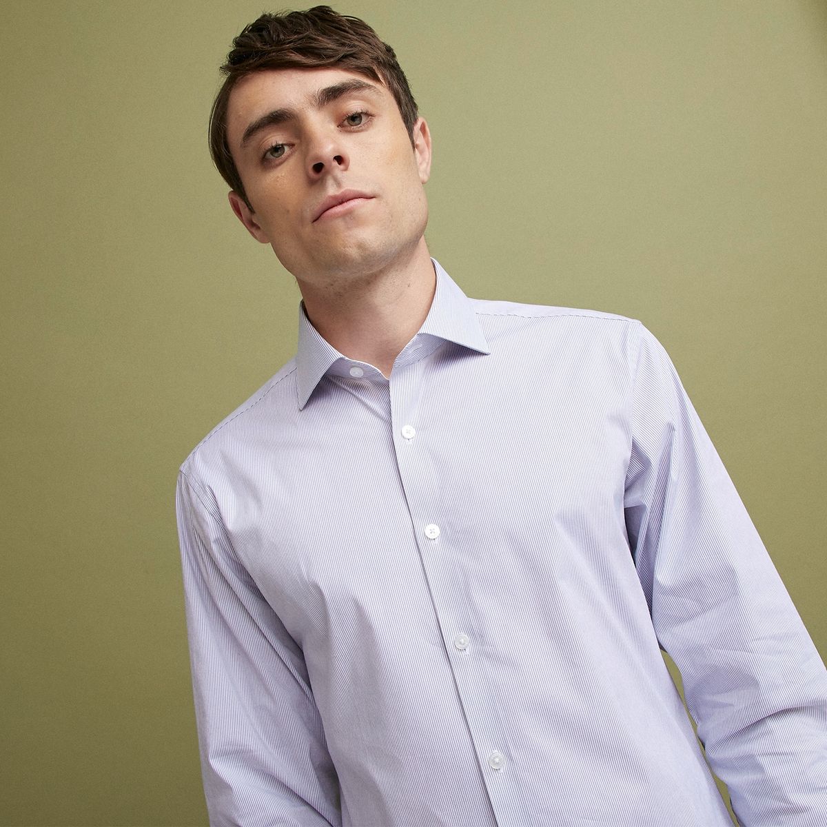 BASEMENT - Camisa de vestir para Hombre Slim Basement