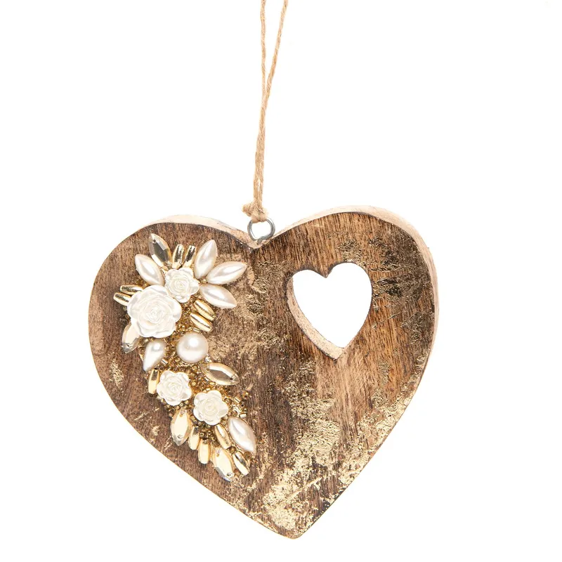 MICA - Adorno de Árbol: Set x3 Corazón 8.2 cm