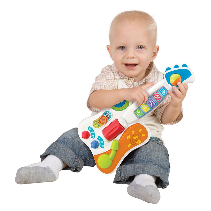WINFUN - Juguete para bebé didáctico Winfun: Guitarra rockera interactiva con luces