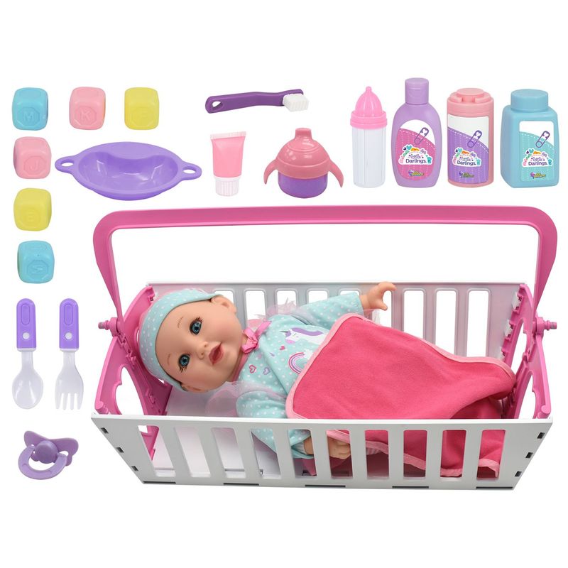  - Muñeca Little Darlings Cradle & Carrier