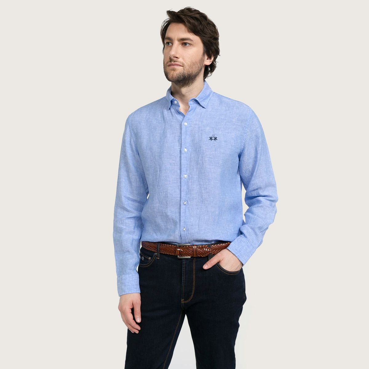 LA MARTINA - Camisa Casual Hombre Manga Larga La Martina