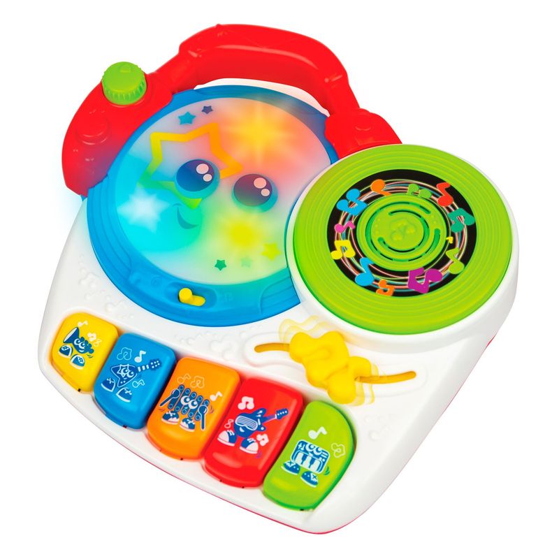 WINFUN - Juguete interactivo para bebés DJ Mezclador luces mágicas Winfun