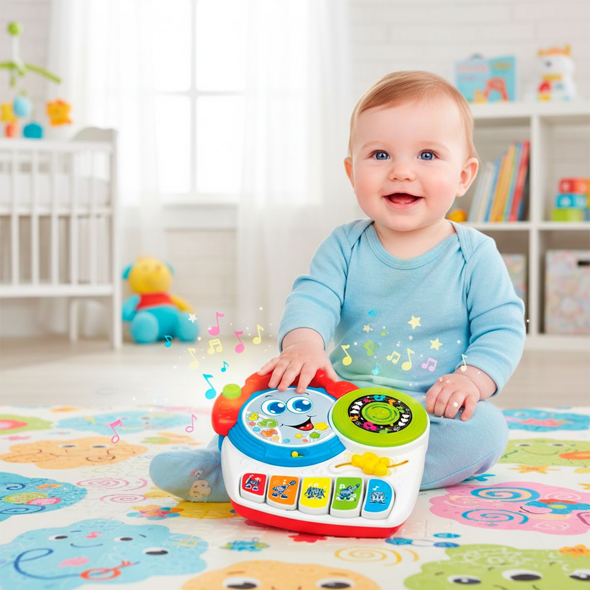 WINFUN - Juguete para bebé didáctico Winfun: Luces mágicas Dj en casa