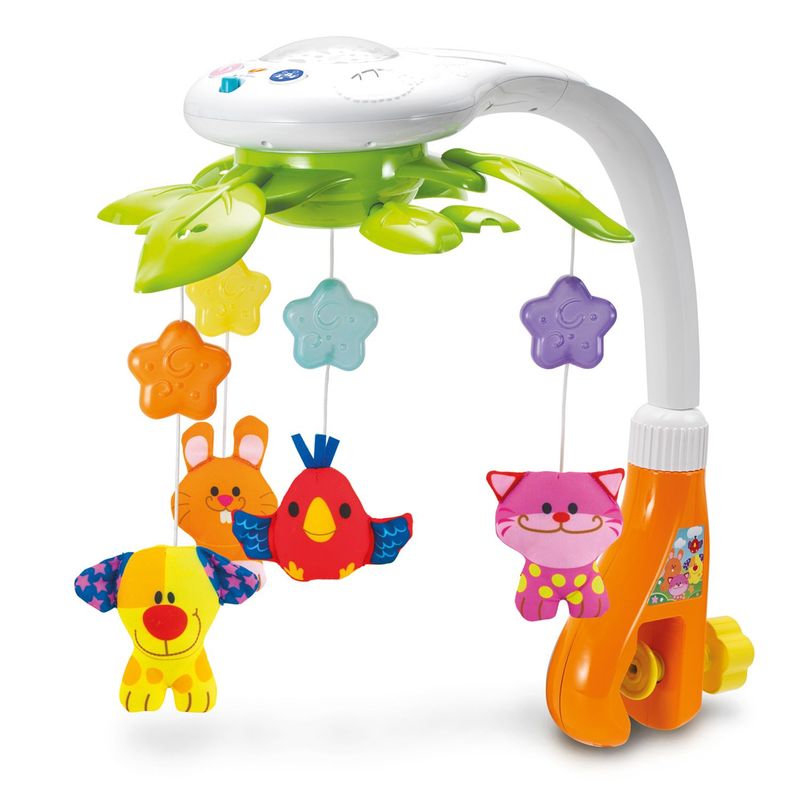 WINFUN - Móvil para Bebés  Mascotas de Ensueño con proyector WINFUN (Necesita Pilas)