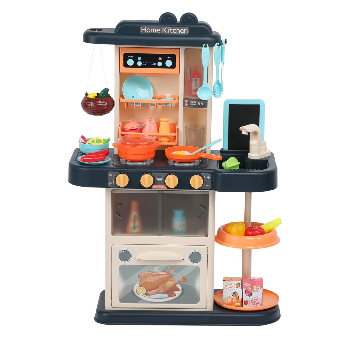 KIDS N PLAY - Cocina para niños de juguete con accesorios y sonidos