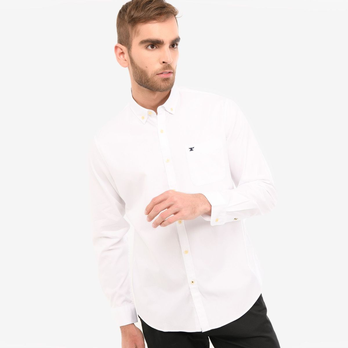 WOLF & HANK - Camisa Casual Hombre Wolf & Hank