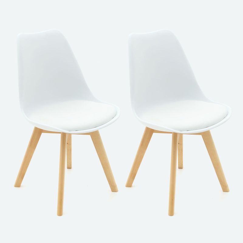 MICA - Silla de Comedor Moderna en Cuerina (Incluye 2 Sillas) Frankfurt Mica 