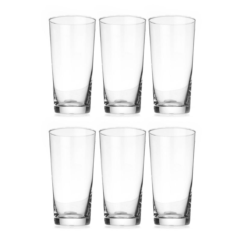 KROSNO - Vaso de vidrio alto Krosno: 6 piezas