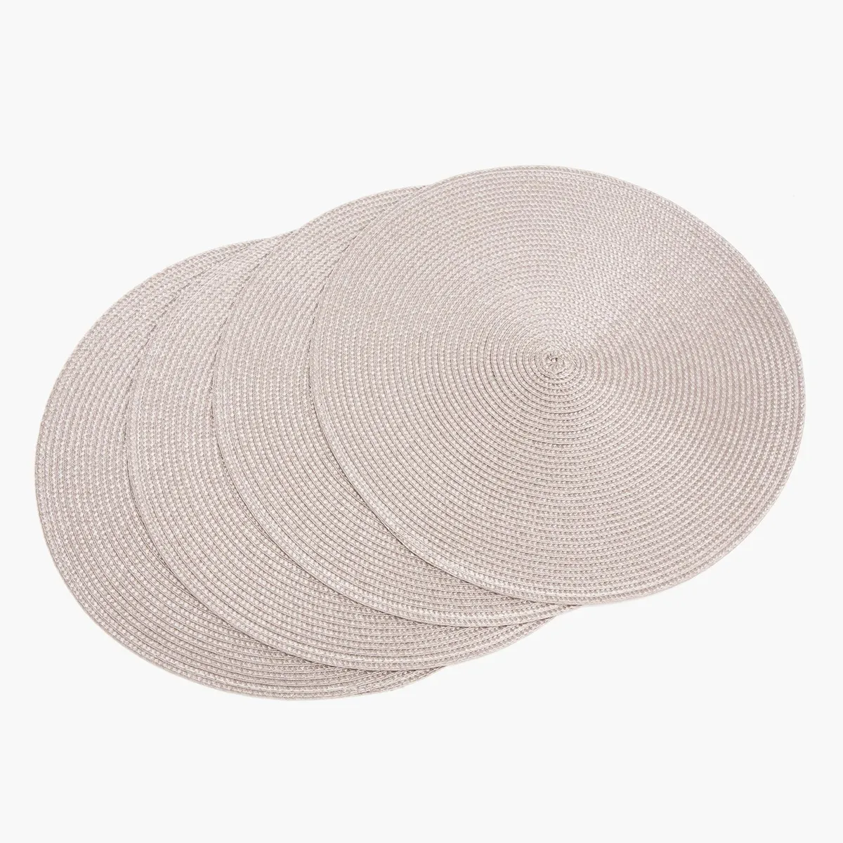 ROBERTA ALLEN - Set x4 Individuales Redondo de Plástico 38 x 38 cm