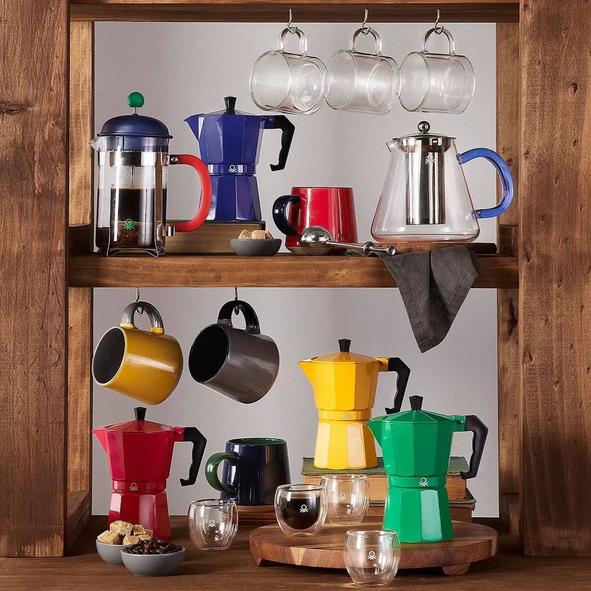 BENETTON - Cafetera Benetton Aluminio 300 ml 