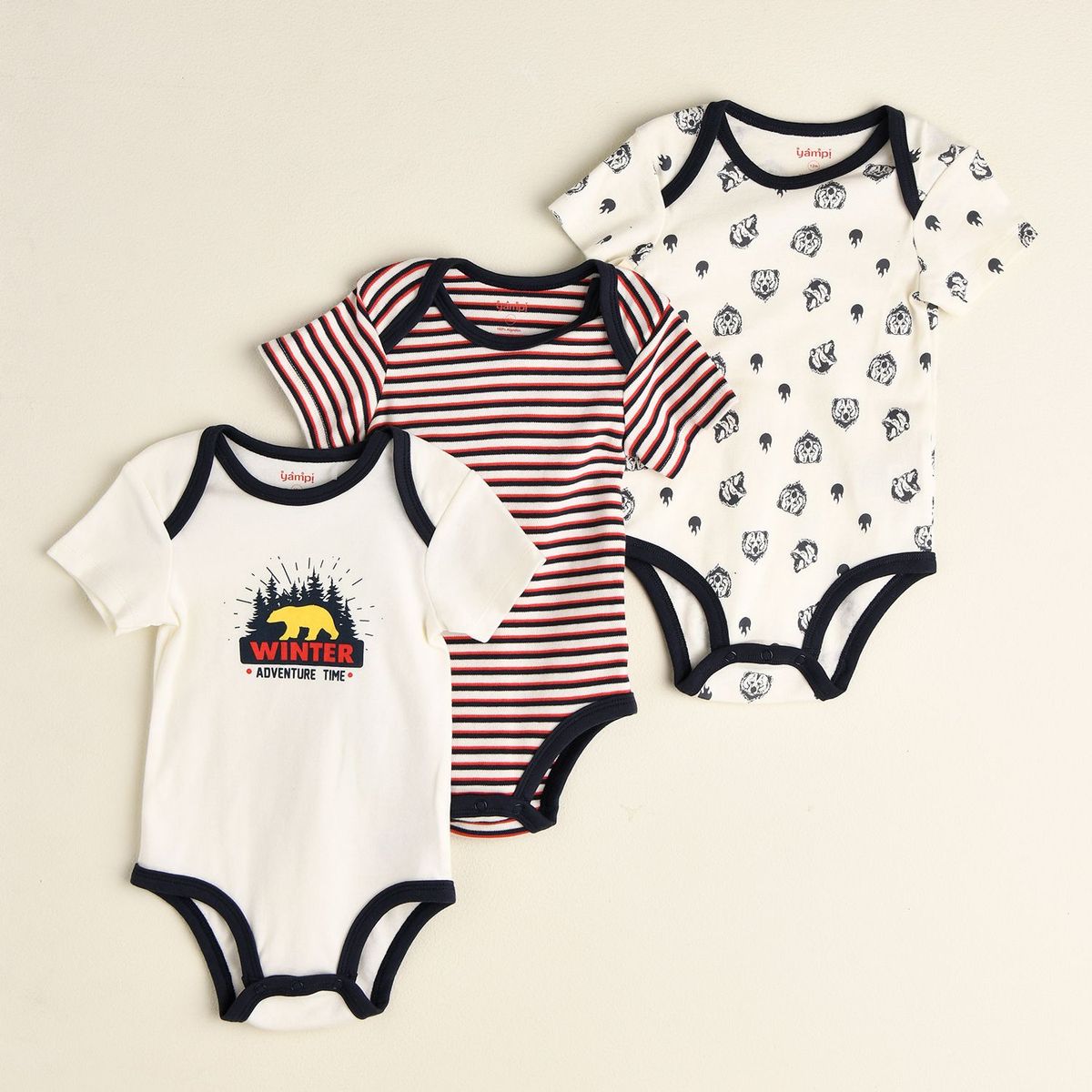 YAMP - Bodies Bebé Niño Pack x3 Yamp