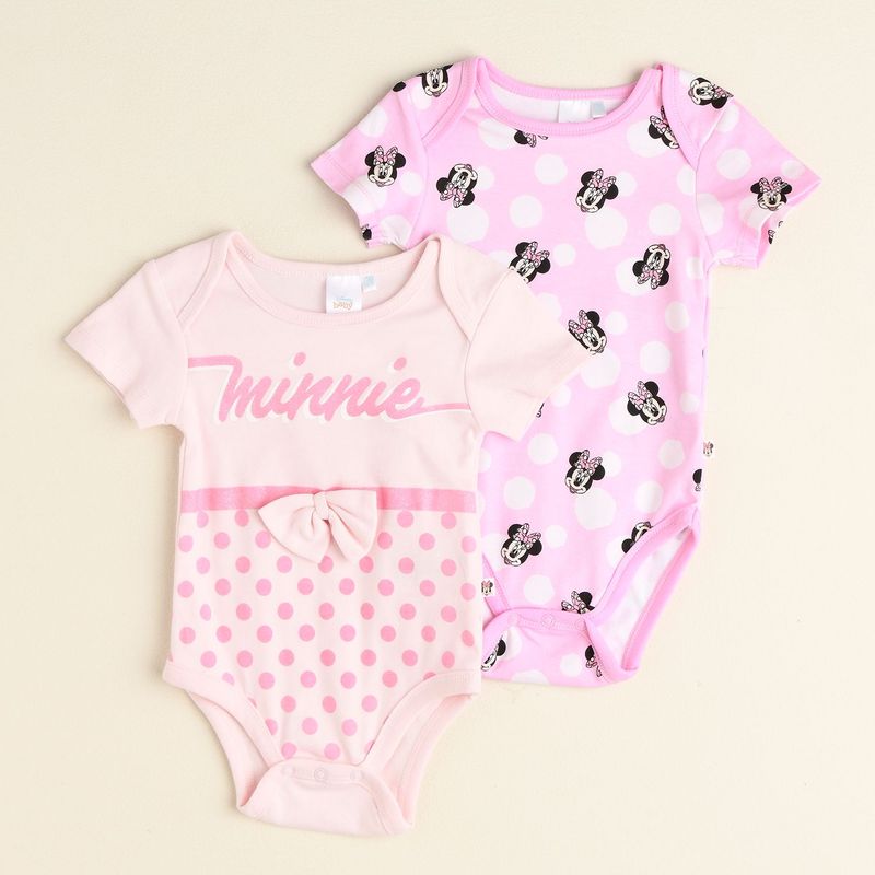 MINNIE - Bodies Bebé Niña Pack x 2 Minnie