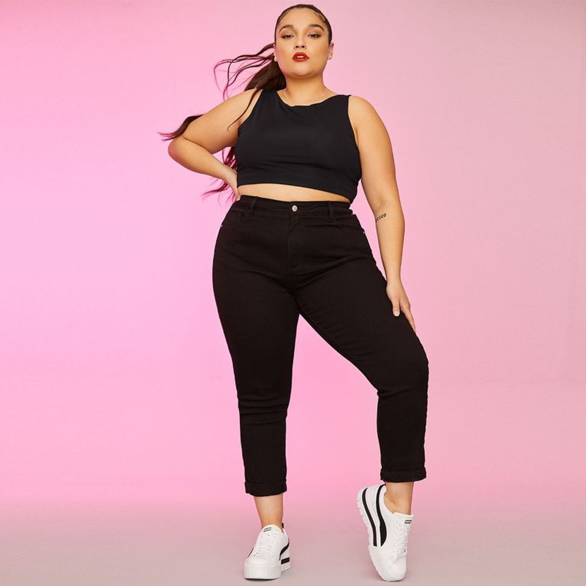 SYBILLA - Jean Algodón Mujer Mom Fit Alto Sybilla