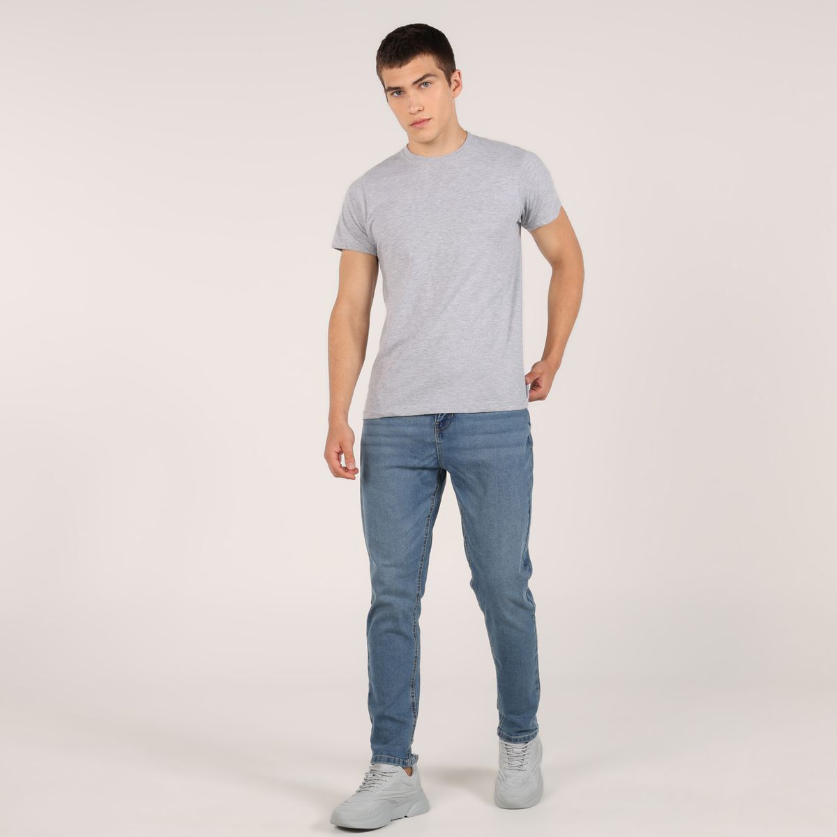 BEARCLIFF - Jean 5 Bolsillos para Hombre Carrot Largo 32 Bearcliff
