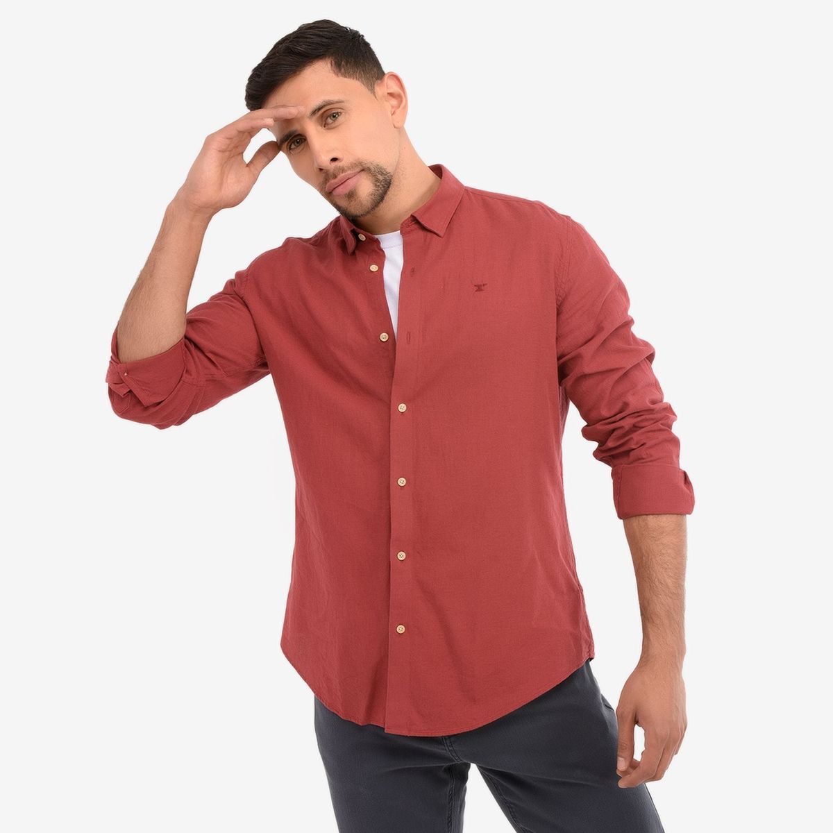 WOLF & HANK - Camisa Casual Hombre Wolf & Hank