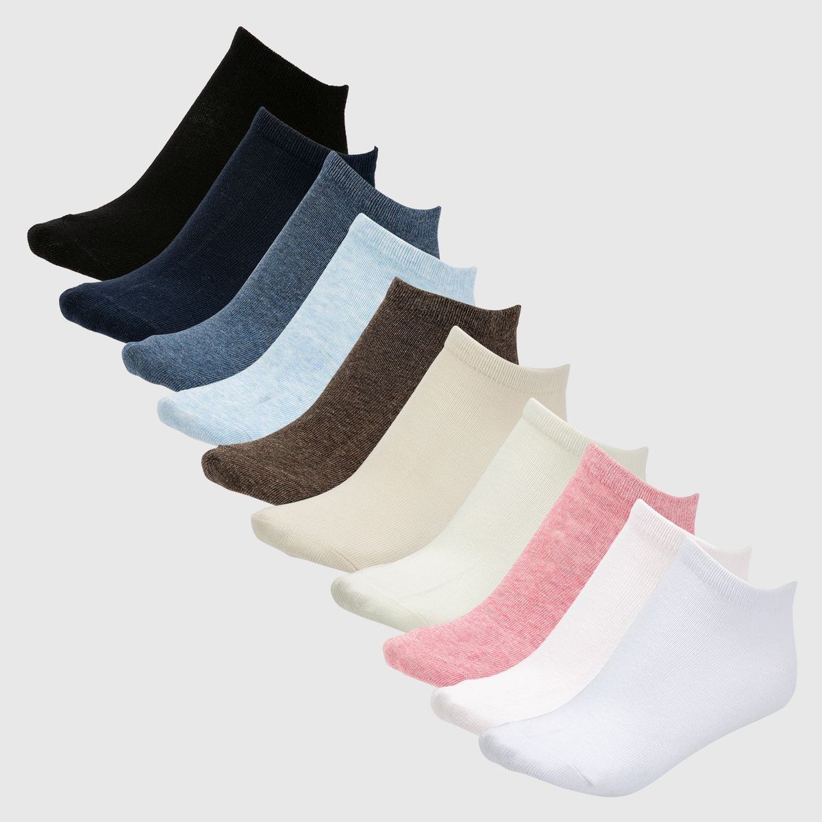 UNIVERSITY CLUB - Medias para Mujer Cortas Pack de 10 University Club