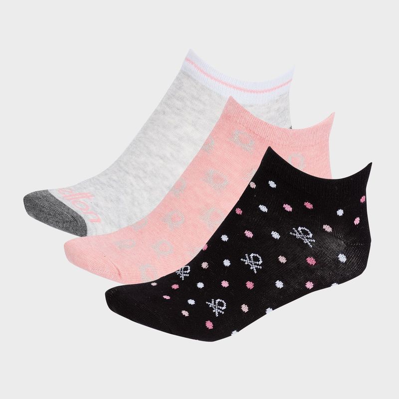 BENETTON - Medias Cortas Pack de 3 para Mujer Benetton