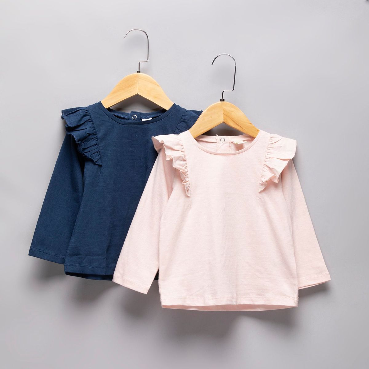 YAMP - Camiseta Bebé Niña Pack x2 Algodón Yamp