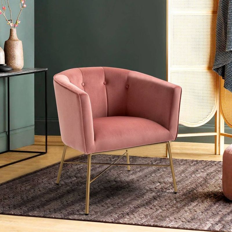 BASEMENT HOME - Poltrona de Sala Moderna en Tela Falette Basement Home  73 x 68 x62 cm