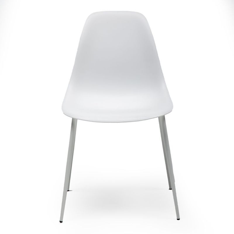MICA - Silla de Comedor Moderna en Polipropileno Blanco (Incluye 1 Silla) Mica