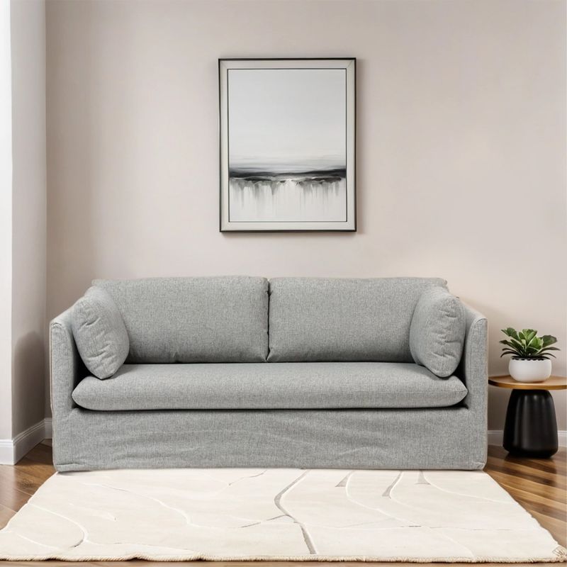 BASEMENT HOME - Sofá Cama 3 Puestos en Poliéster 192 x 76 x 96 - Mueble Basement Home Clara -  0% Interés a 3, 6 o 12 Cuotas Pagando con tu CMR Banco Falabella