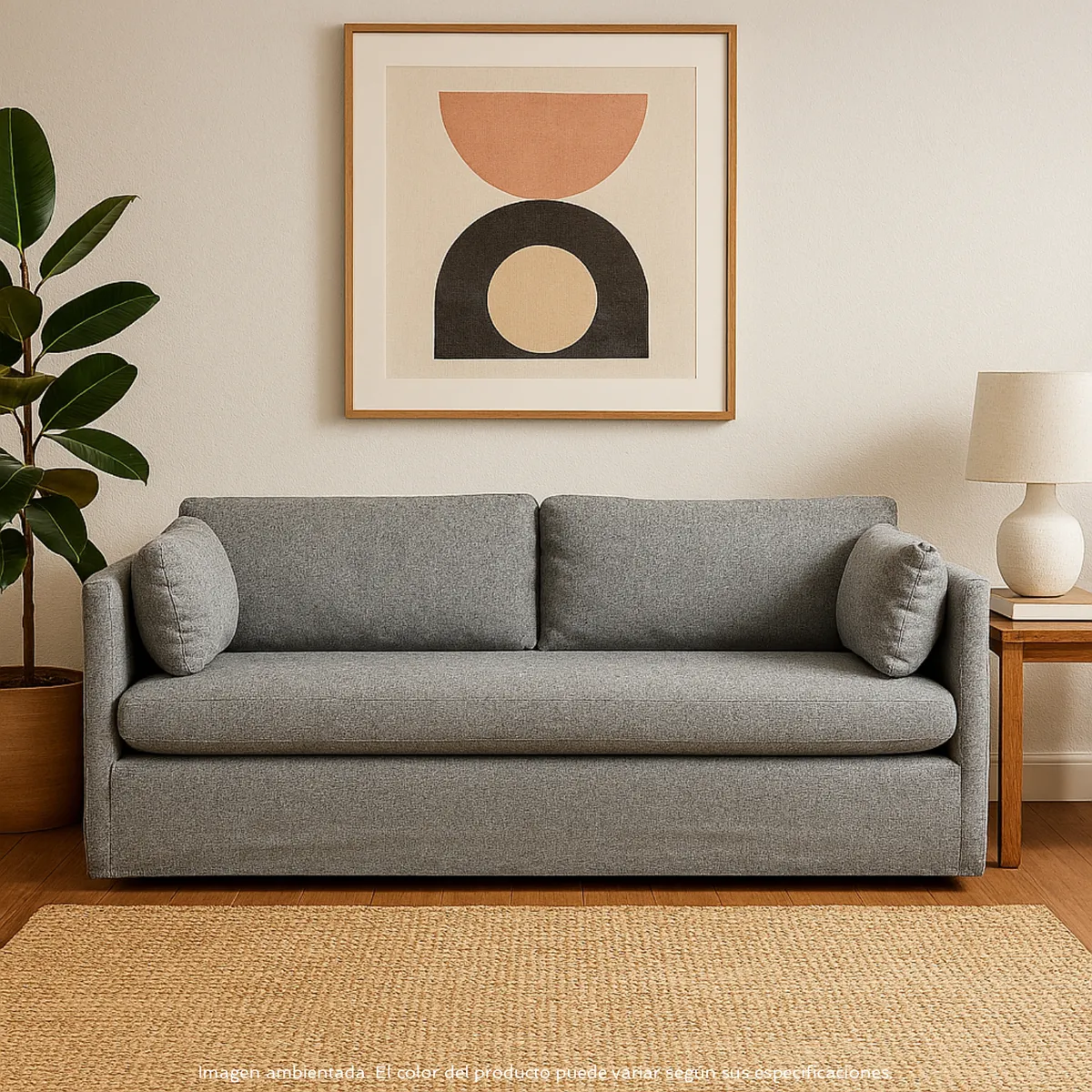 BASEMENT HOME - Sofá Cama 3 puestos Clara 192 x 96 x 76 cm Basement Home