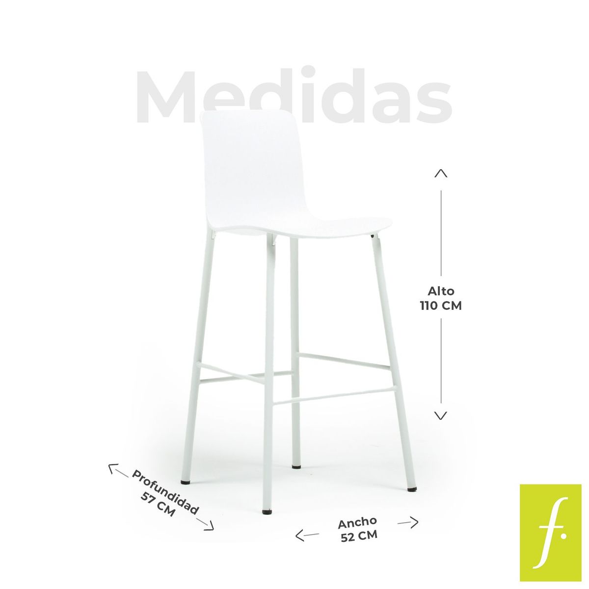 MICA - Silla de Bar Moderna  (Incluye 1 Silla de Bar) Mica 