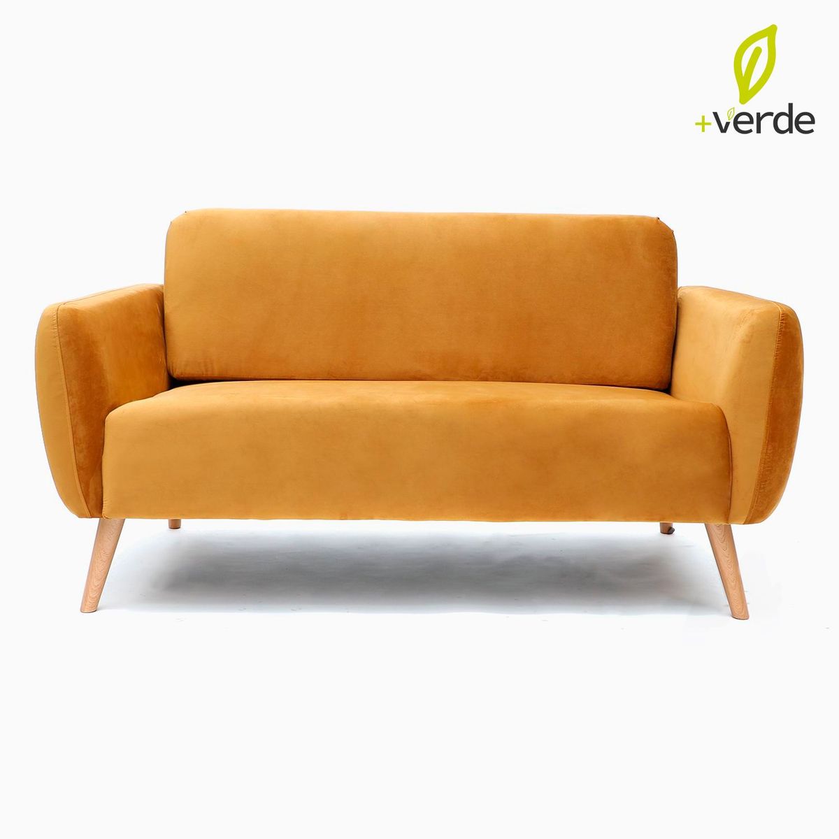 MICA - Sofá Moderno Velvet 2 Puestos Eva 146 x 76 x 75 cm Mica - Mueble