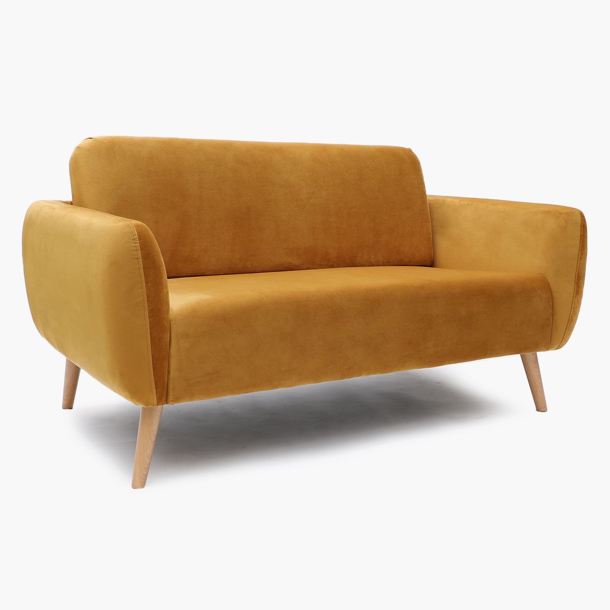 MICA - Sofá Moderno Velvet 2 Puestos Eva 146 x 76 x 75 cm Mica - Mueble