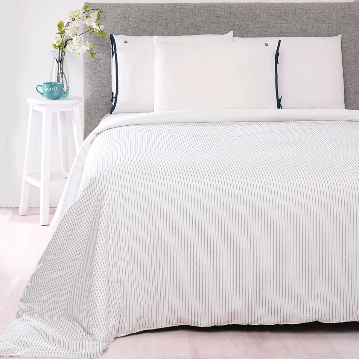 BENETTON - Funda de Plumón Lisa de Algodón 200 hilos Bianca Benetton