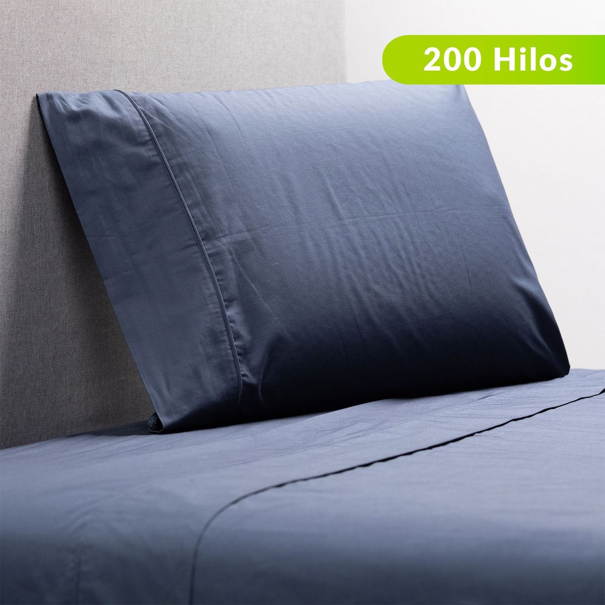 BASEMENT HOME - Juego de Sábanas Lisa de Algodón 200 Hilos Basement Home 