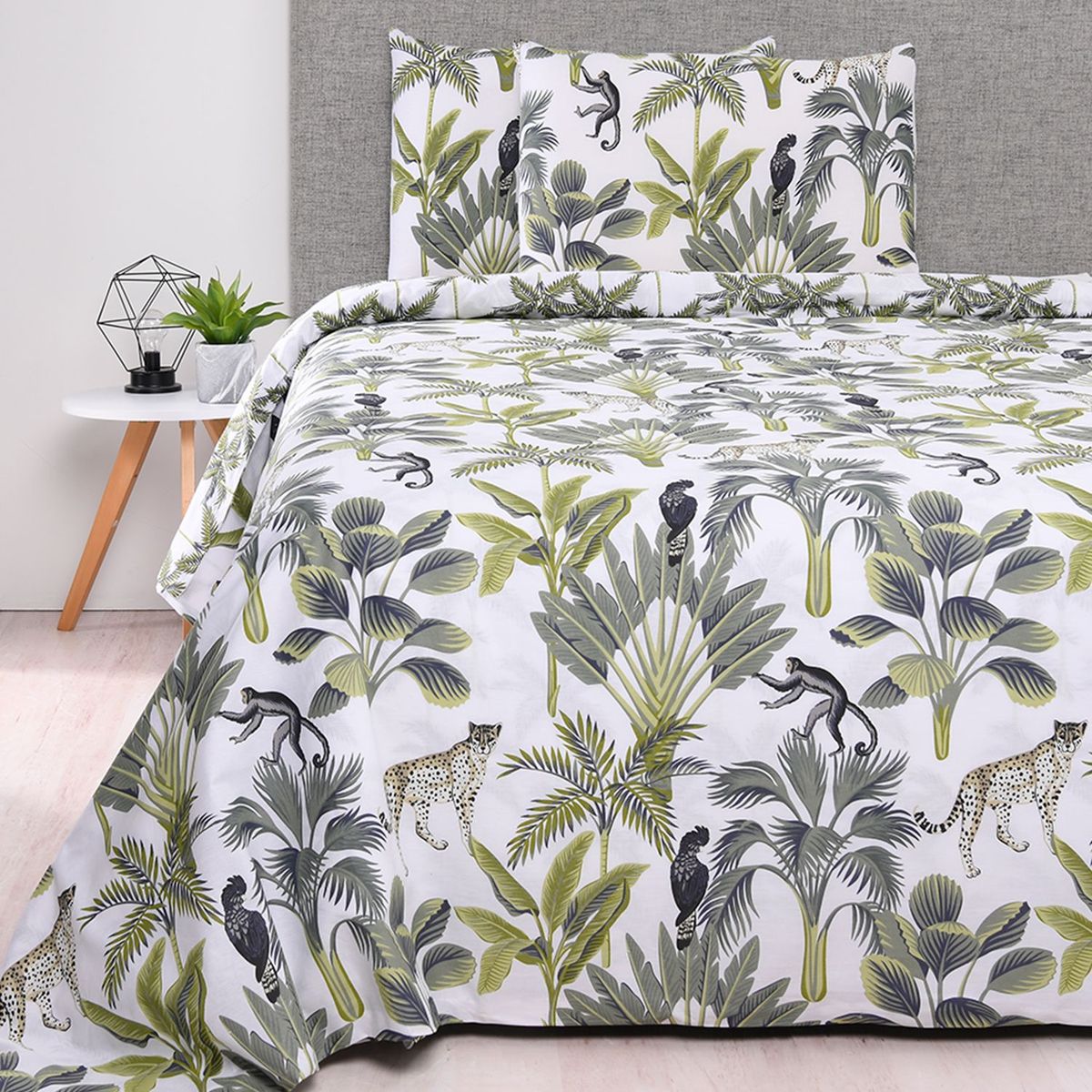 MICA - Funda de Plumón Estampada Algodón 180 Hilos Jungle Mica