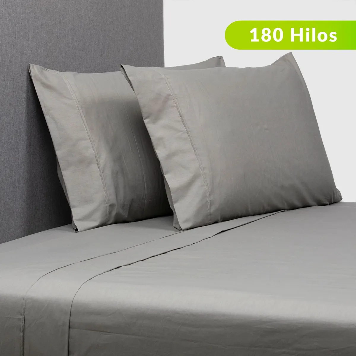 MICA - Juego de Sábanas Lisa de Algodón 180 Hilos Mica