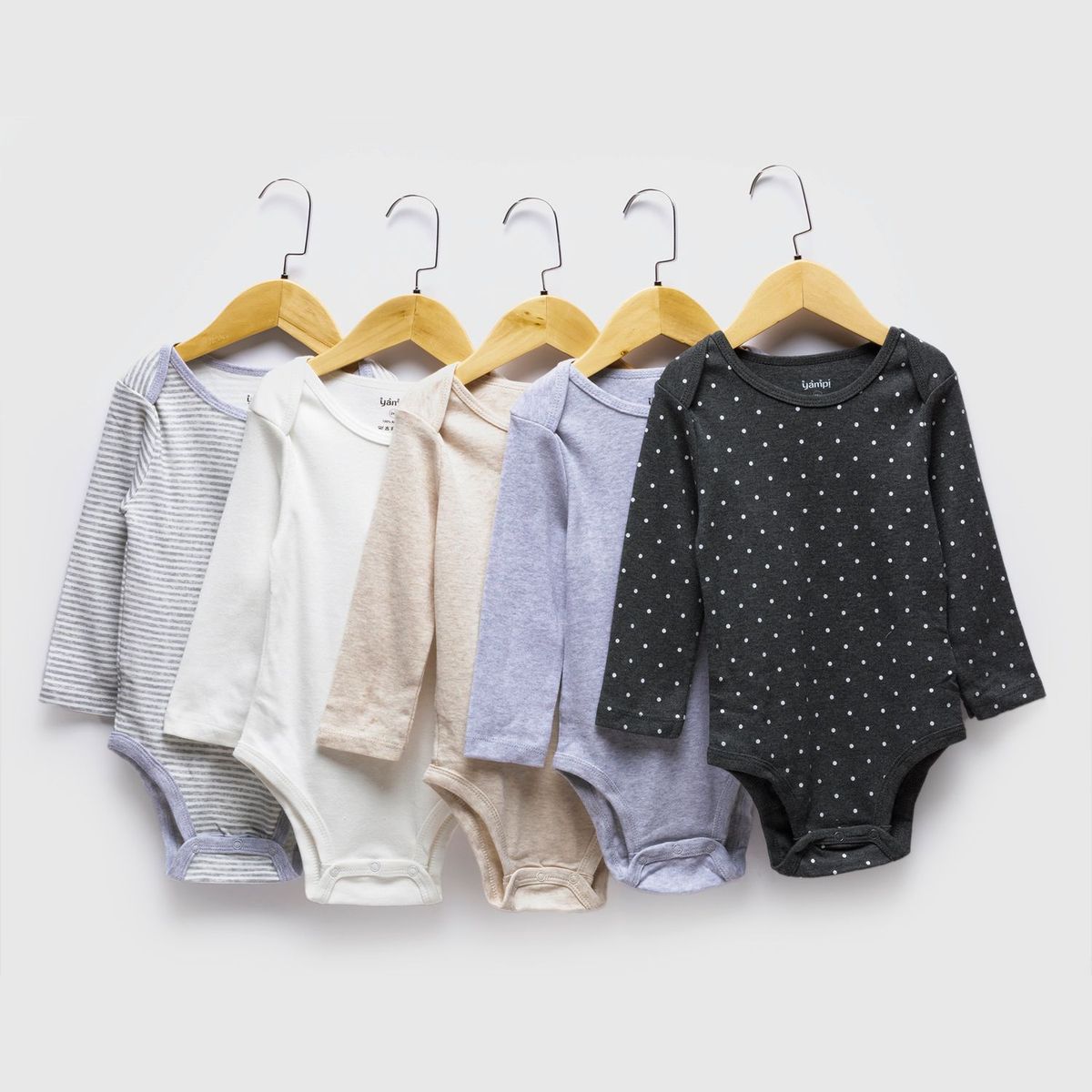 YAMP - Bodies Bebé Unisex Pack x5 Algodón Yamp