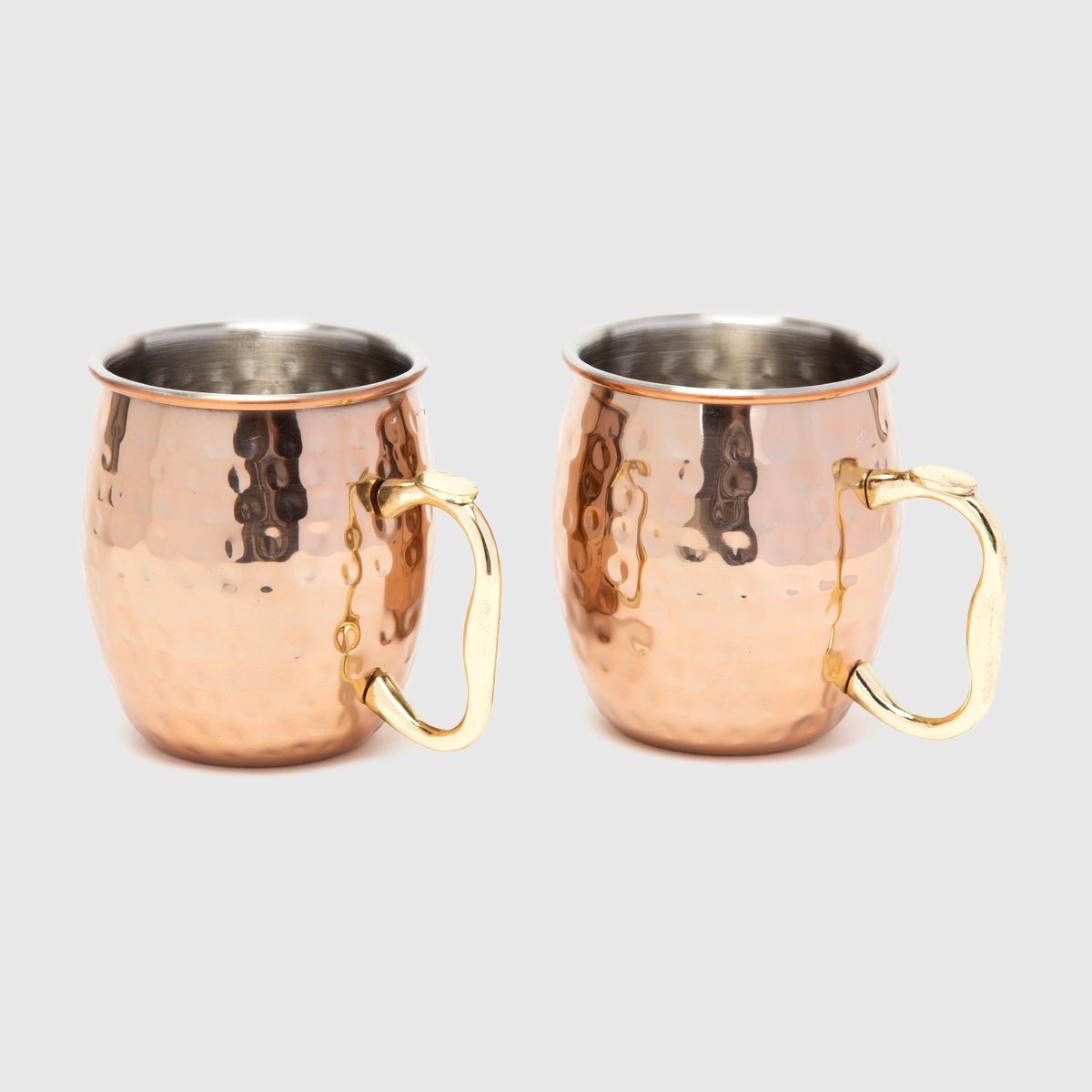 BASEMENT HOME - Vaso de acero inoxidable Moscow Mule Basement Hogar: 2 piezas