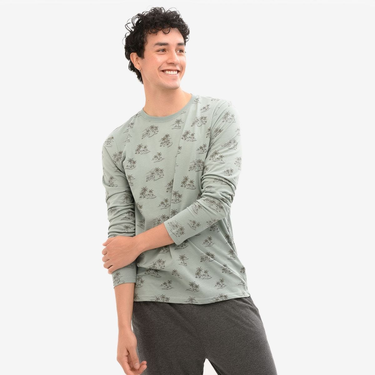 BEARCLIFF - Camiseta Básica Hombre Bearcliff