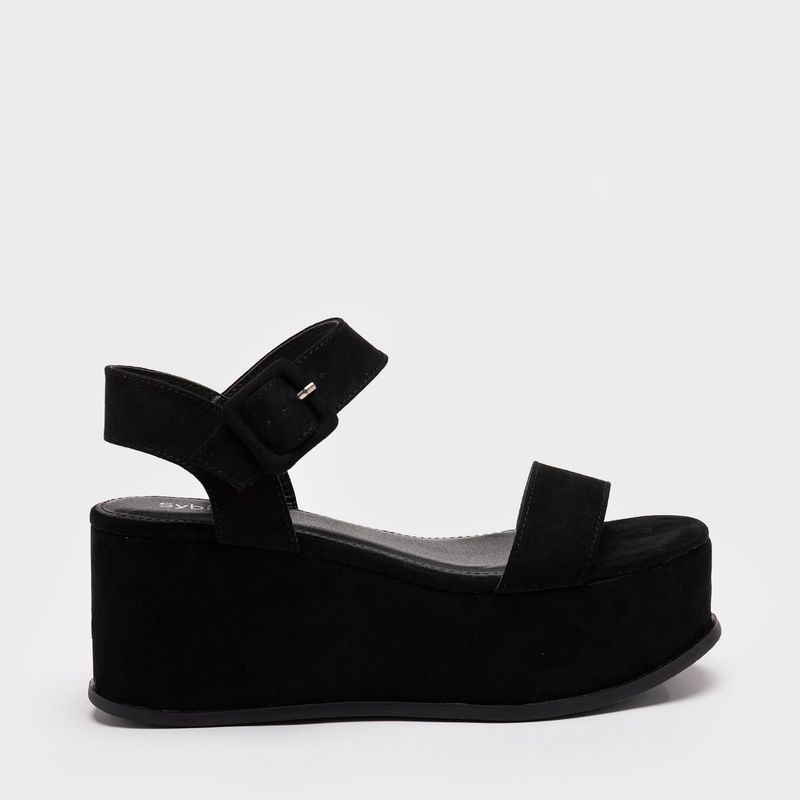SYBILLA - Sandalias para Mujer con plataforma. Sandalias Sybilla negras de moda para mujer