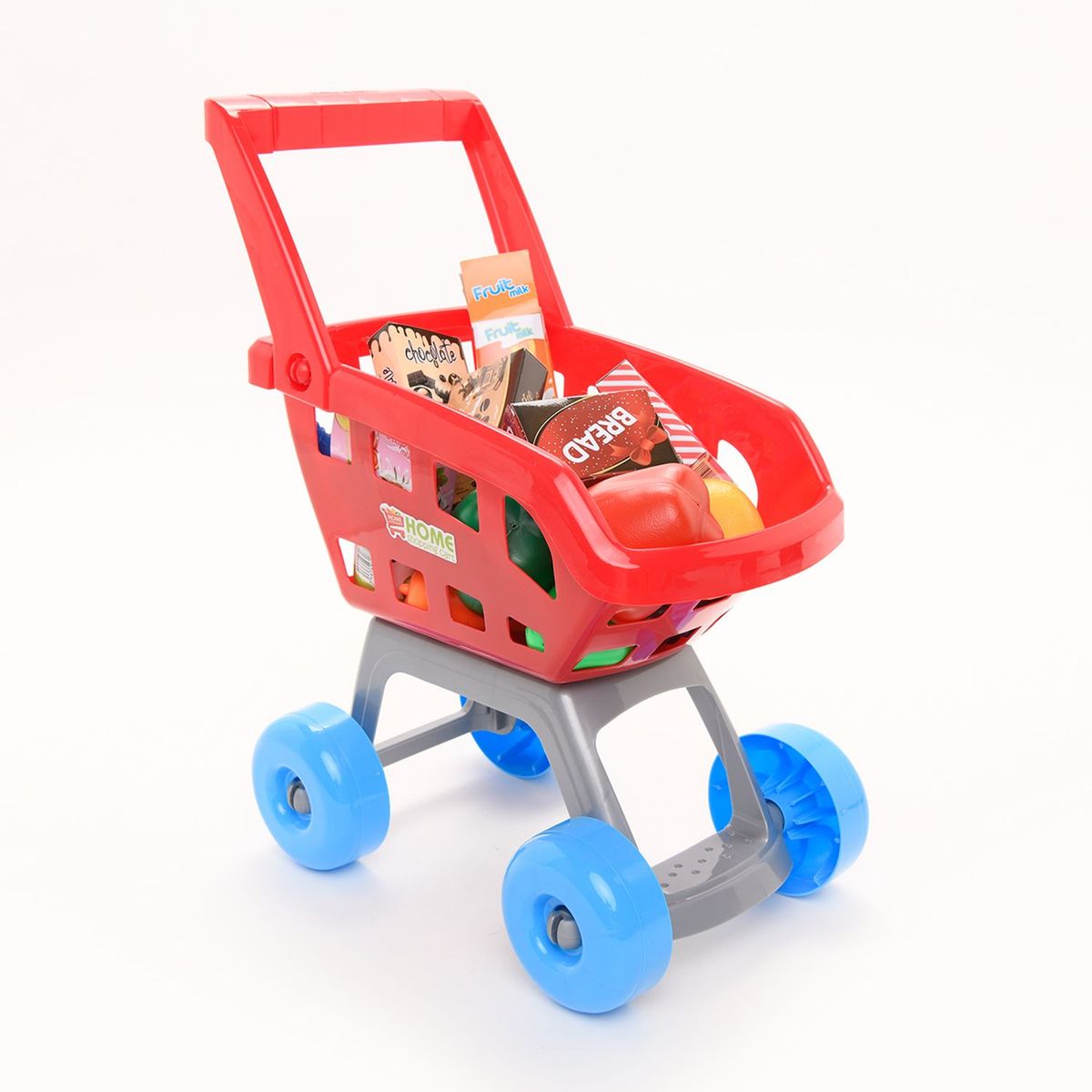KIDS N PLAY - Carrito Supermercado de Juguete, incluye (Carrito y 22 accesorios). A partir de 3 años.