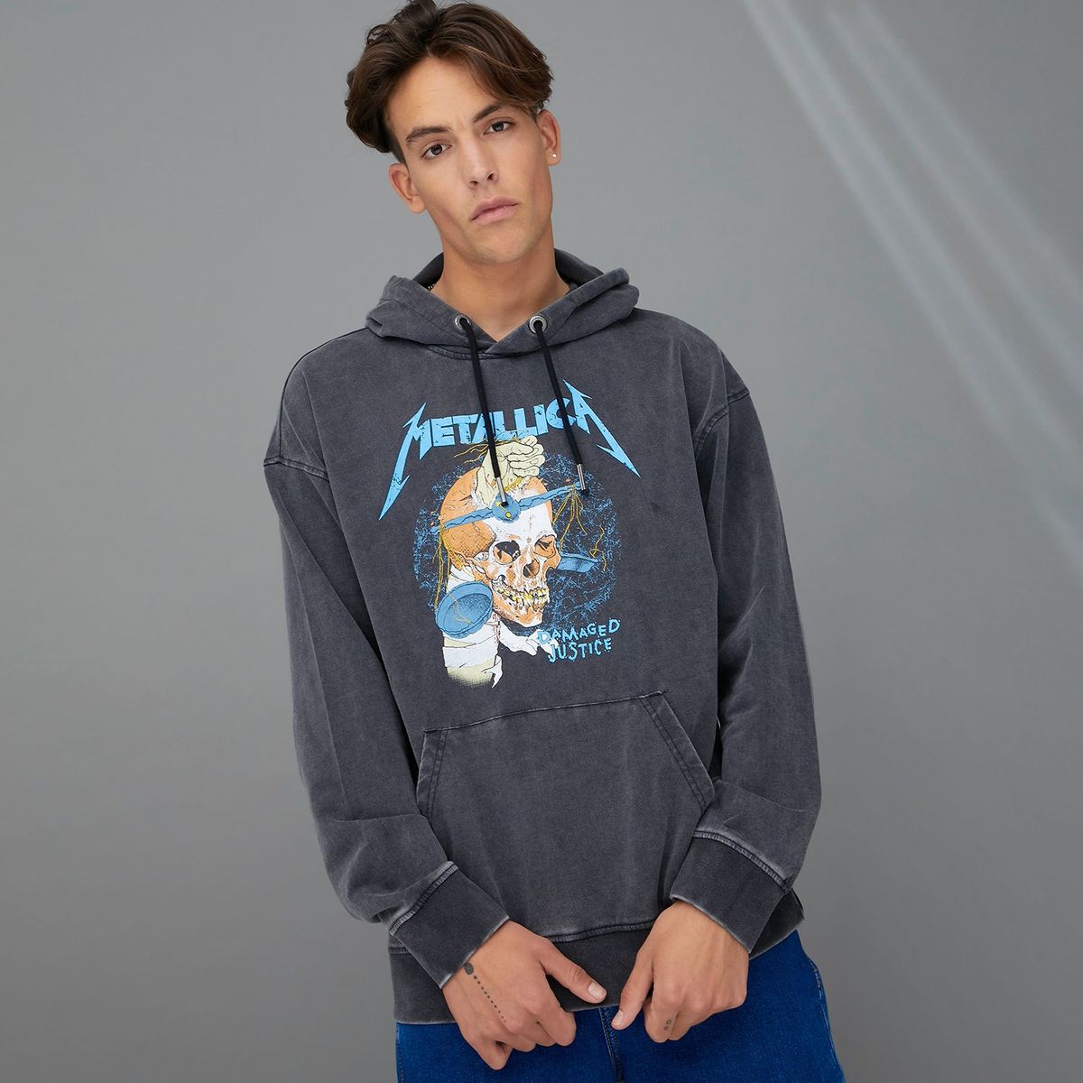 DENIMLAB - Hoodie Hombre Metallica