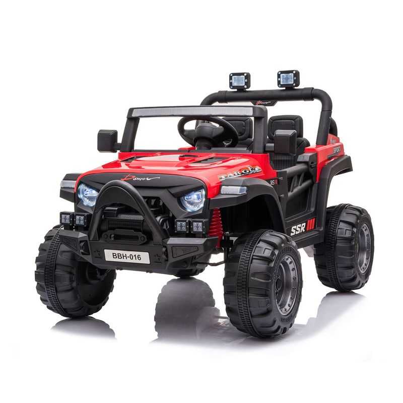 SCOOP - Carro montable Scoop eléctrico Predator tipo Jeep 12V para niños