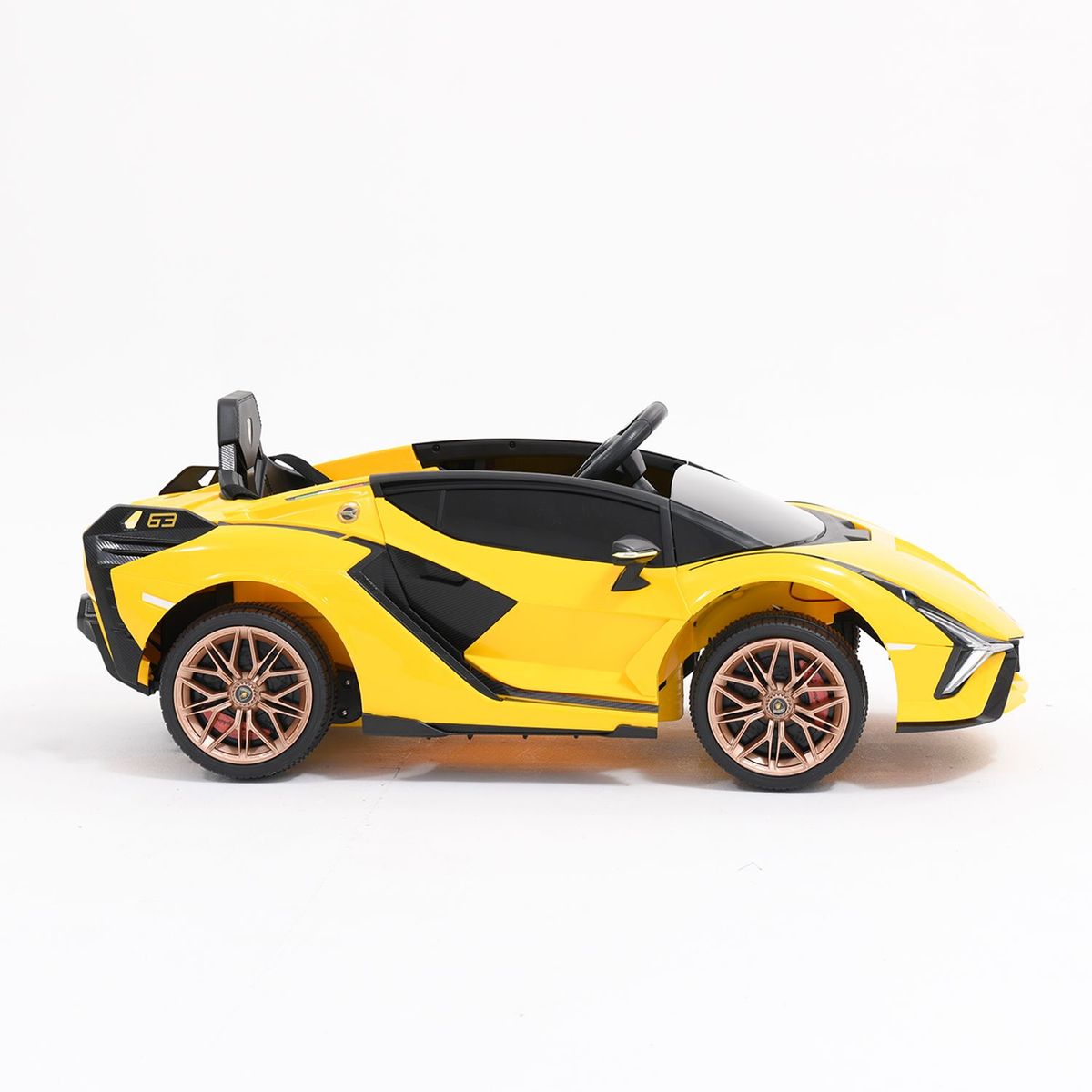  - Carro Montable para Niños Lamborghini Sian 12V Amarillo