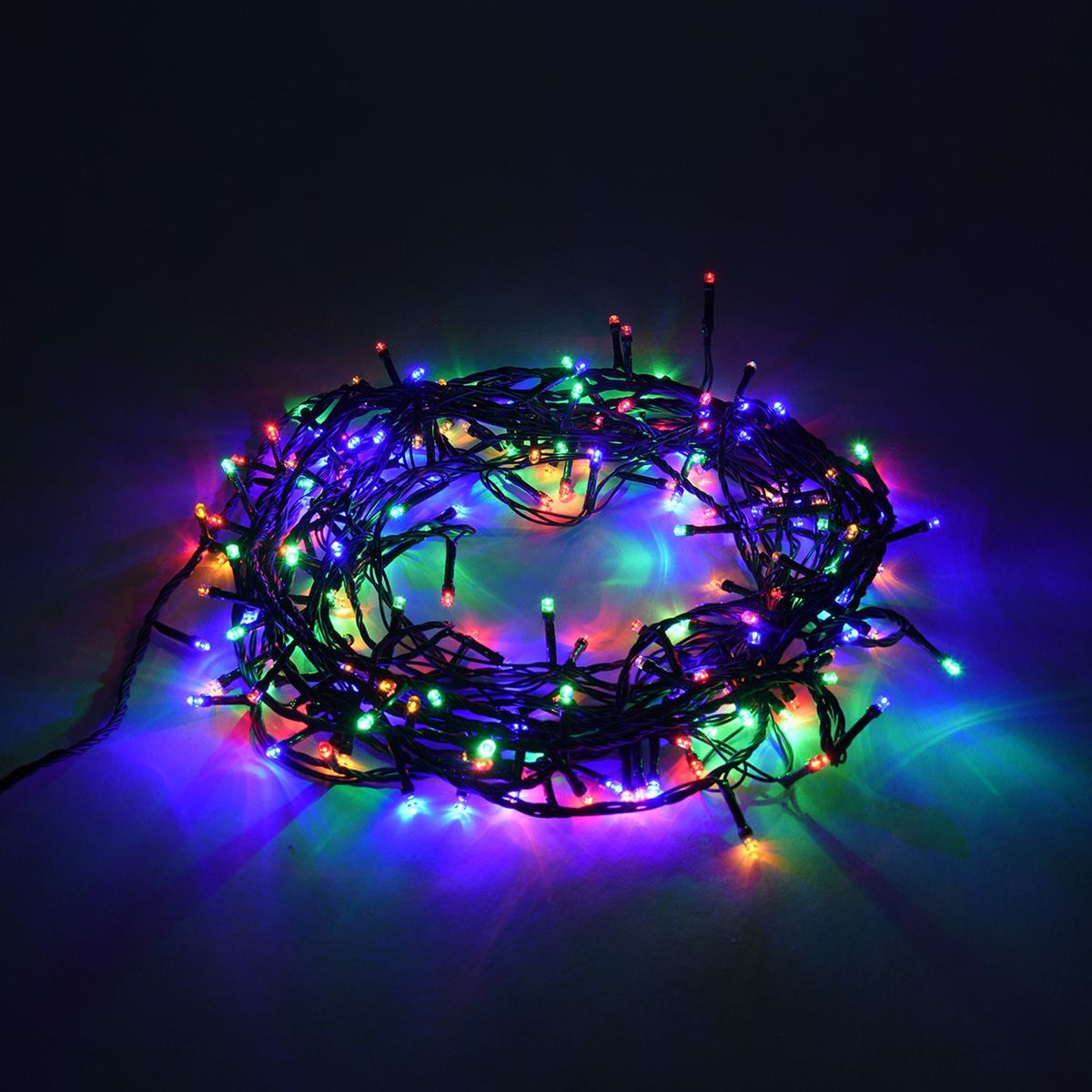 MICA - Luz de Navidad Multicolor extensión de 9.4 m 200 Bombillos