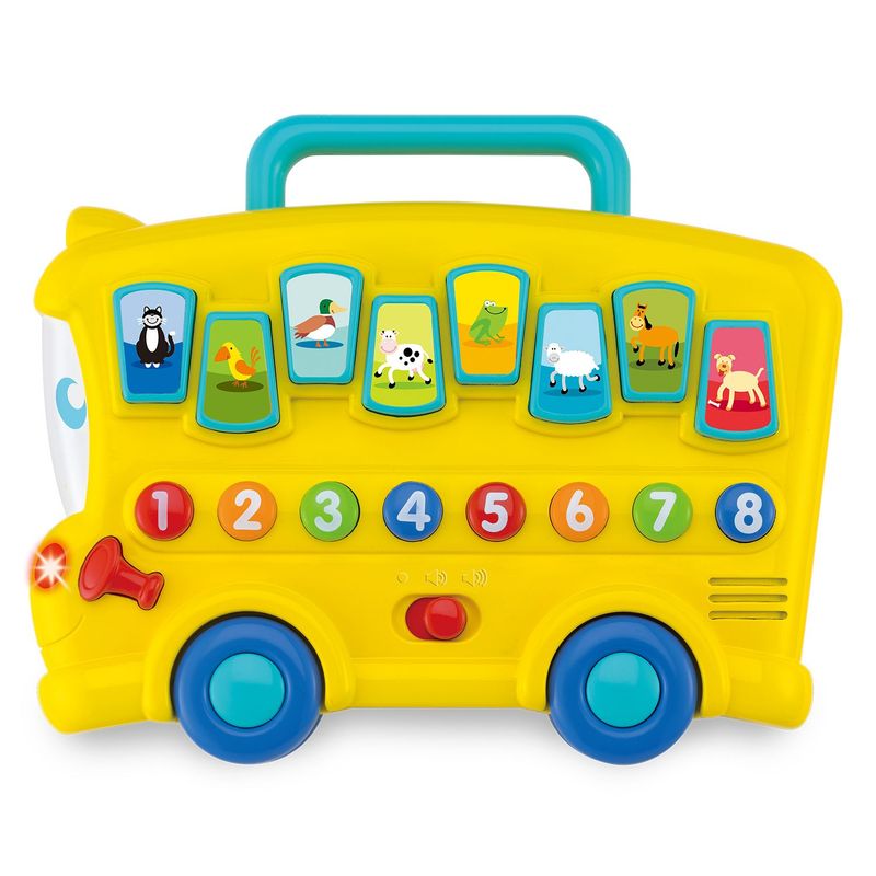 WINFUN - Bus Interactivo Aprende Números y Animales para Bebé Winfun