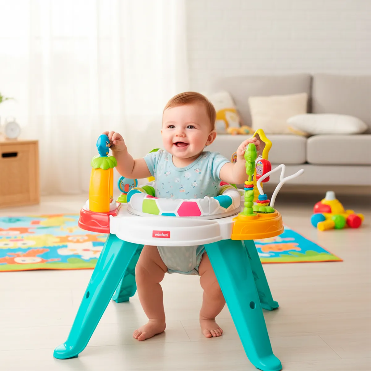 WINFUN - Juguete para bebé didáctico Winfun: Centro de actividades interactivo