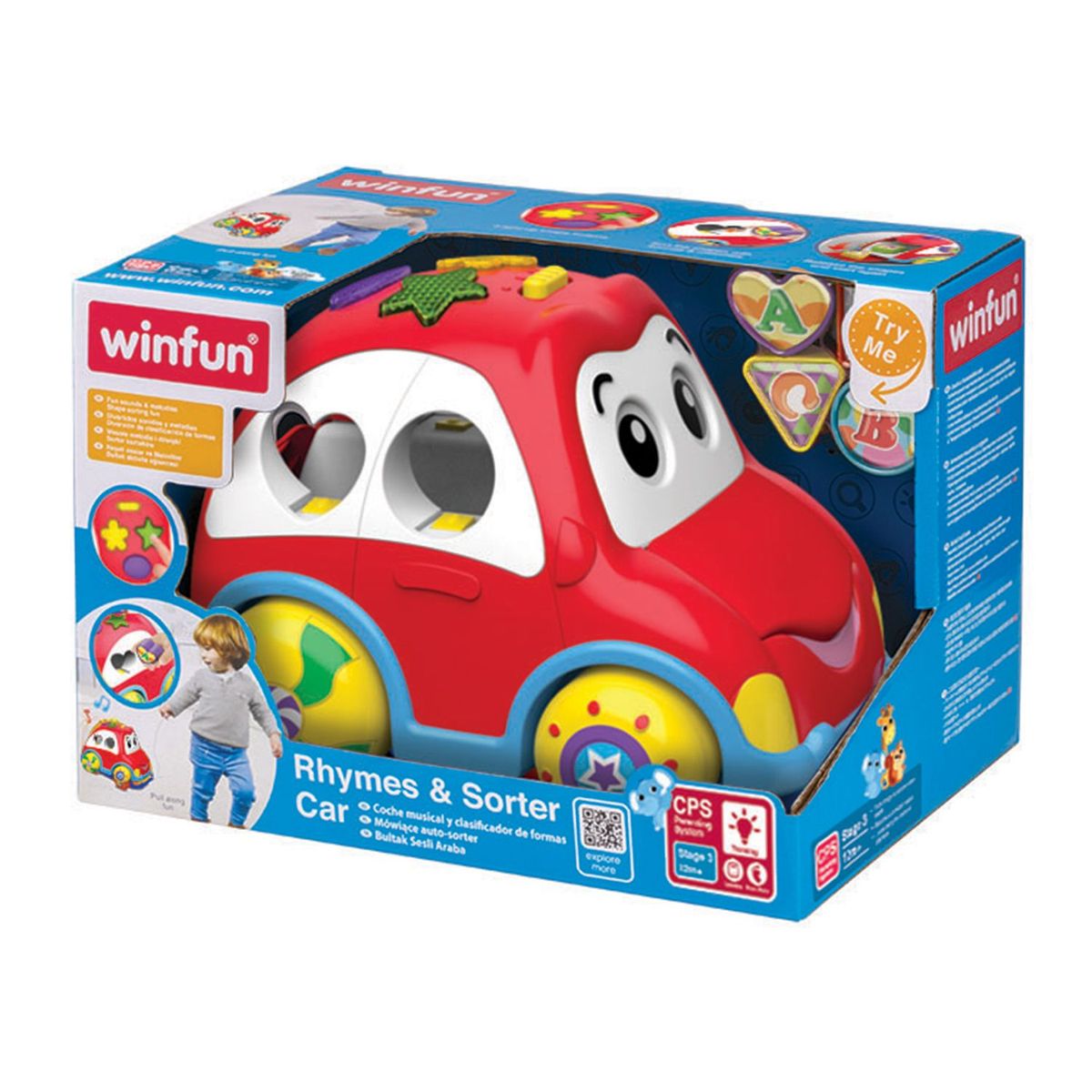 WINFUN - Juguete para bebé didáctico Winfun: Carro organizador. Producto aleatorio